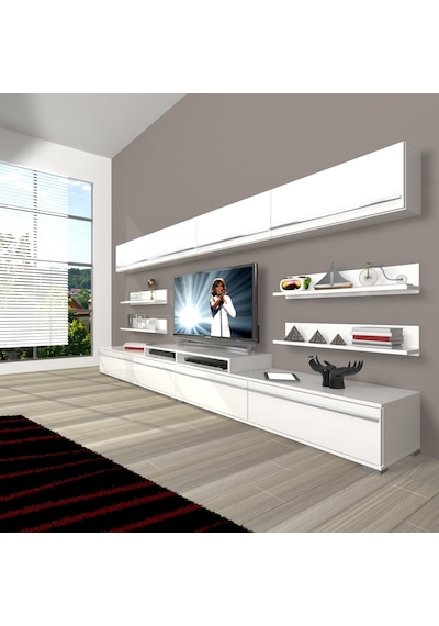 Decoraktiv Ekoflex 360y Mdf Tv Ünitesi Tv Sehpası Beyaz