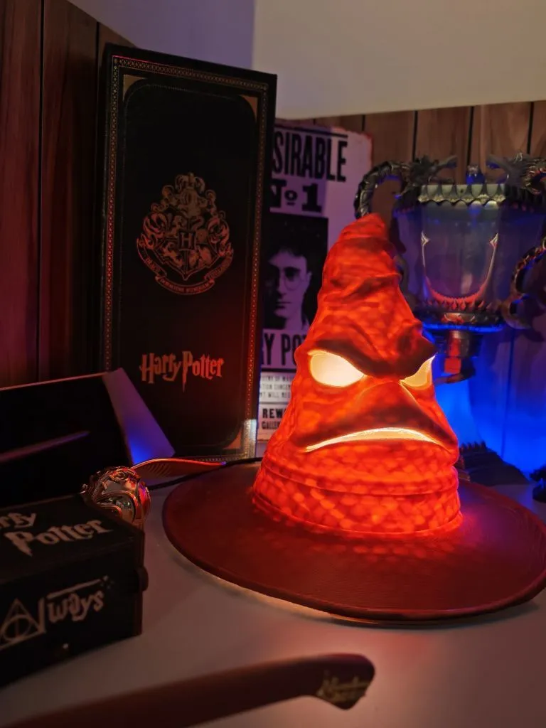 Harry Potter Seçmen Şapka Led Gece Lambası Dimmerli Usb Led Kahverengi