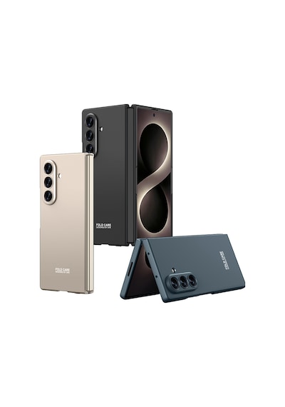 Samsung Uyumlu Galaxy Z Fold 8 Ultra Kılıf Heptek İletişim Sert Kıpta Kılıf Titanyum