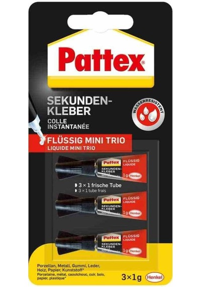 Pattex Süper Japon Yapıştırıcı Mini Trio 3X1 Gr