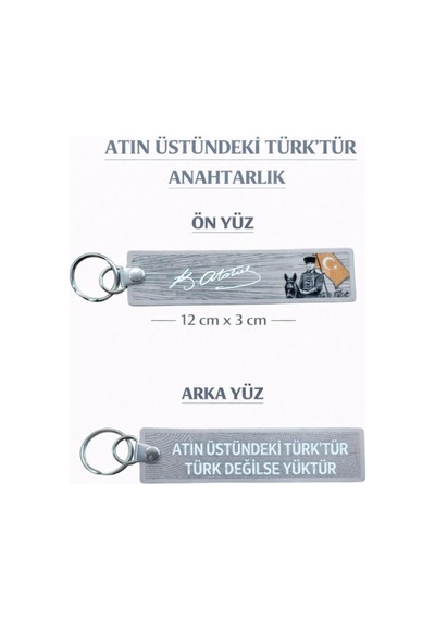 Pvc Anahtarlık Dayanıklı, Esnek Ve Uzun Ömürlü Tasarım 12 X 3 Cm Atın Üst - 840169551 Atın Üst