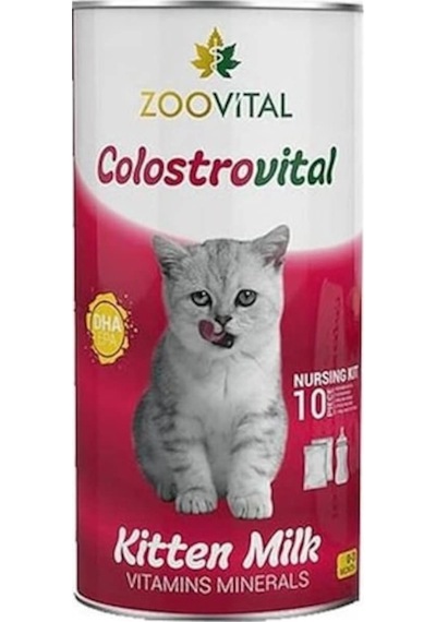 Zoovital Colostrovital Yavru Kedi Süt Tozu 200 G + Biberon Seti