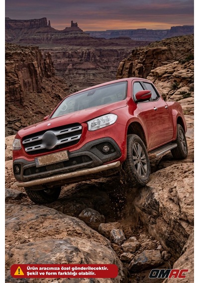 Ford Ranger 2015-2022 Uyumlu Araca Özel Texas Ön Alt Koruma Ø76mm Krom