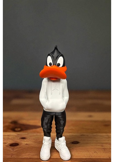 26 C M 3d Baskı Daffy Duck Figürü, Looney Tunes Figür, Çizgi Film Figürü Space Jam - Daffy Duck