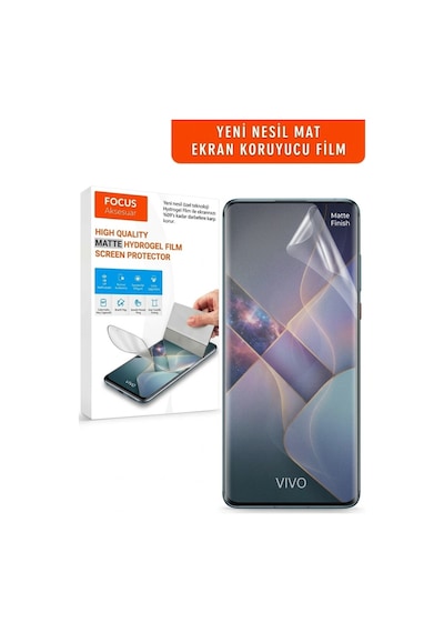 Vivo V50 Lite Mat Kırılmaz Cam Özel Kesim Hydrogel Film