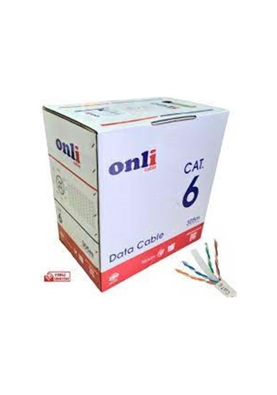 Onli On-6002 U-utp 23 Awg Cca 100 Metre Cat6 Kablo