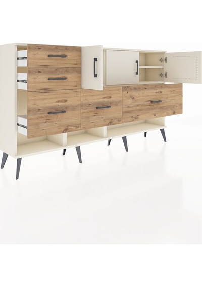 Arges Konsol 3 Raflı 5 Çekmeceli 3 Kapaklı 176x30x99 Aytaşı-aytaşı/çam Aytası/atlas Çam - Aytası Arges Konsol 3 Raflı 5 Çekmeceli 3 Kapaklı 176x30x99 Aytaşı-aytaşı/çam Aytası/atlas Çam - Aytası