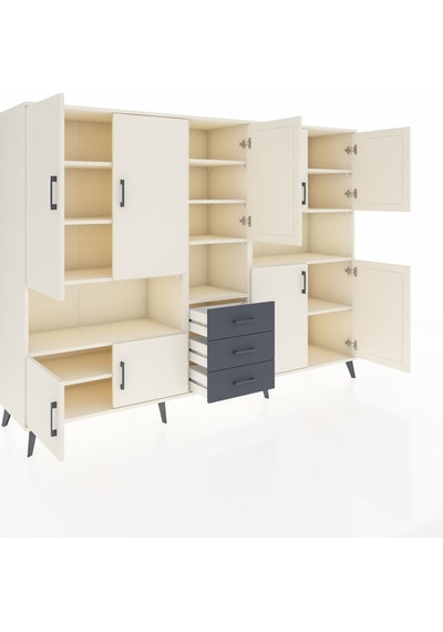 Hyperion Dolap 13 Raflı 3 Çekmeceli 9 Kapaklı 220x44x163 Aytaşı-a Aytaşı-aytaşı/antrasit Hyperion Dolap 13 Raflı 3 Çekmeceli 9 Kapaklı 220x44x163 Aytaşı-a Aytaşı-aytaşı/antrasit