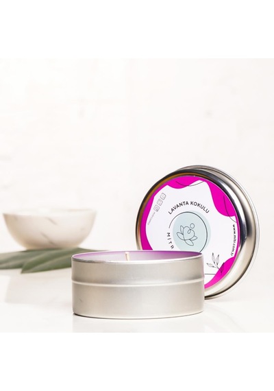 Mitr Lavanta Aromalı Metal Mum Çok Renkli