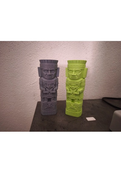 Aztek Totem Heykeli Dekoratif Biblo Mitolojik Figür Masaüs...