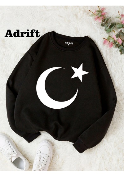 Startmore Adrift Bayrak Köstebek Sokak Trend Tasarım Harajuku/gotik Beyaz Siyah