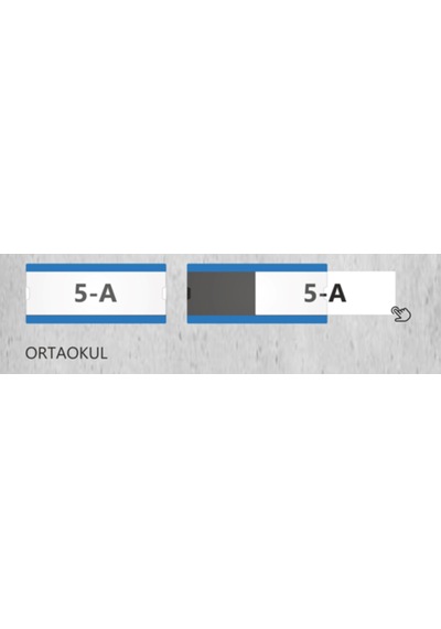 Okullara Özel Kampanya Değiştirilebilir Kapı İsimliği Ortaokul