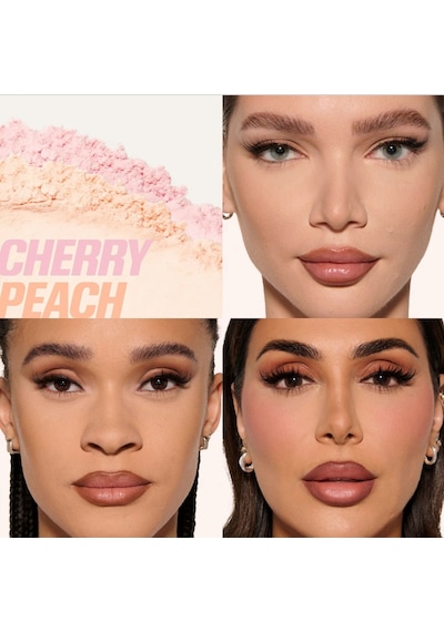 Huda Beauty Easy Bake Loose Powder Duo - Sabitleyici Toz Pudra Cherry Peach