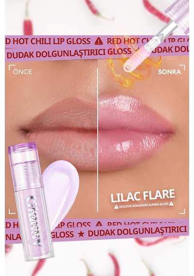 Lila Simli Dudak Dolgunlaştırıcı Gloss Perıpera Ink Glasting Lip Gloss P03 LFlare P03 LFlare