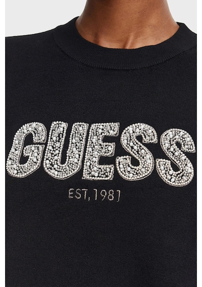Guess Ls Cn Madeline Logo Kazak W6yr30z0978 Kadın Kazak W6yr30 Z0978 Jblk Siyah