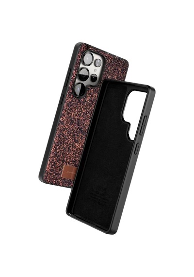 Onegif Samsung Galaxy S25 Ultra Uyumlu Bright Simli Kapak - Derin Mor