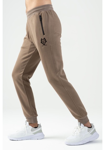 Maraton Sportswear Comfort Erkek Ribana Paça Basic Kakao Eşofman Altı 21270-kakao Kahverengi
