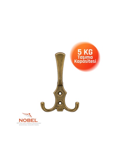 Ri Ko Portmanto Askısı, Metal Vestiyer Askısı, Anti K Sari, Duvar Ve Dolap Askılığı 5'li Set Vidalı