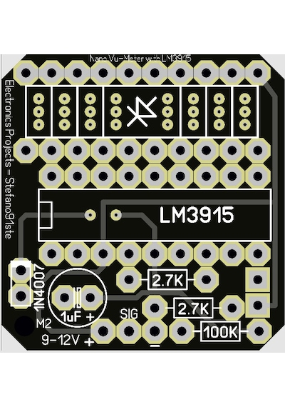 Vu Metre Devresi 10 Ledli Vu-Meter - Lm3915
