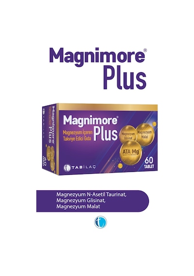 Magnimore Plus 60 Magnezyum Içeren Takviye Edici Gıda