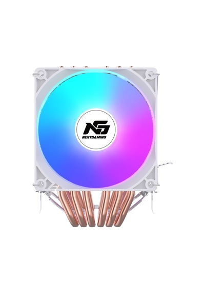 Ng Twin Frost 600w Rainbow Dual Fan Dual Radyatör 6 Bakır Borulu Cpu Soğutucu Beyaz
