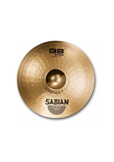 Sabian 32012b B8 Pro Medium Ride 20 İnç Davul Zili Orta Seviye Parlak Bitiş, Net Çubuk Sesi Ve Profesyonel Görünüm Sunan Kristal Tonlar