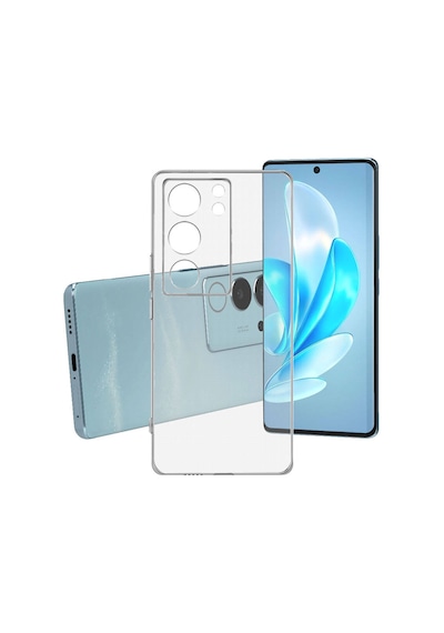 Vivo V29 5g Kılıf Süper Silikon Kapak - Renksiz Renksiz Renksiz