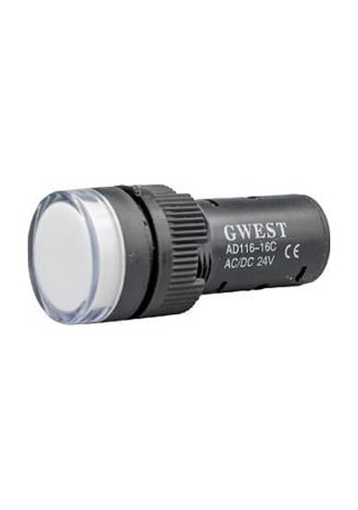 24v Göz Lambası Beyaz Ledli 19 Mm