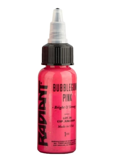 Bubblegum Pink Radiant Dövme Boyası 30ml Canlı Pembe Profesyonel Tattoo Ink