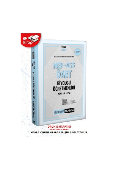 2026 Meb-ags Öabt Biyoloji Öğretmenliği Konu Anlatımlı E-kitap