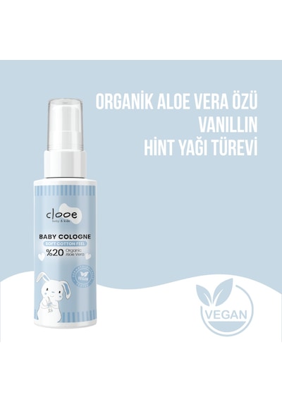 Hassas Ciltlere Özel Organik Aloe Vera Özlü Taze Pamuk Kokulu Soft Cotton Feel Bebek Kolonyası 2 Li Set 2x40 Ml