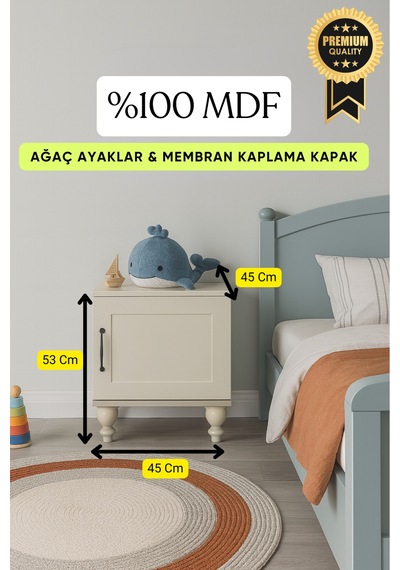 Alin Komodin Kumtaşı Renk Mdf Gürgen Ağacı Ayaklı Diğer