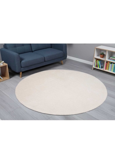 Vl Comfort Düz Saçaklı Peluş Düz Yolluk Bej Bej