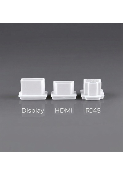 Pc Ve Monitör Toz Koruma Tıpası Seti Display, Hdmı, Rj45 - 3 Adet Beyaz
