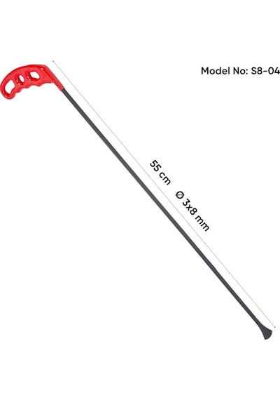55 Cm 3x8 Mm Çap Plaka Çubuk Büyük Ağız Çubuk - S8-04