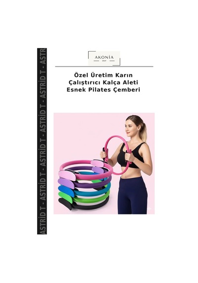 Özel Üretim Karın Çalıştırıcı Kalça Aleti Esnek Pilates Çemberi