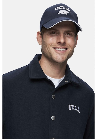 Ucla Keane Lacivert Kaşe Kolej Ceket Çıtçıtlı Standard Fit Erkek Ceket Lacivert