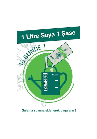 Florist Yeşil Yapraklı, Çiçekli Ve Orkide Bitki Besleme 3'lü Set