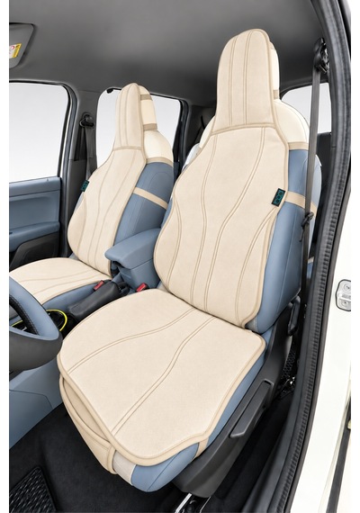 Bod Fiat Grande Panda Elektrikli Oto Koltuk Koruyucu Kılıf 2025-sonrası Latmos Serisi Bej
