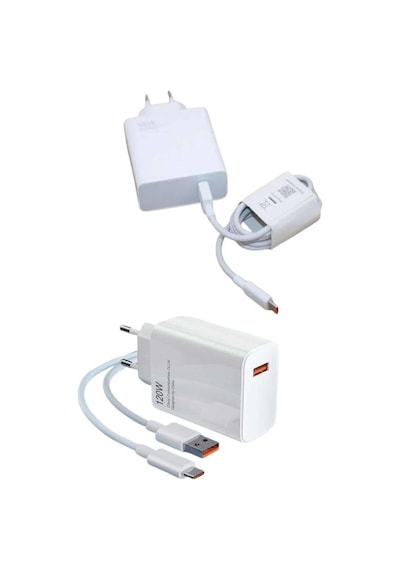 120 Watt Turbo Hızlı Şarj Aleti Seti Hızlı Şarj Adaptörü Beyaz Diğer 54482683
