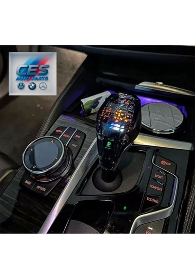 Bmw F30 Uyumlu Kristal Işıklı Vites Topuzu / Start Stop / İ-drive 3 Parça Set Renkli