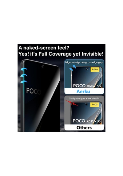 Poco X6 Pro Uyumlu Nano Hayalet Ekran Koruyucu Kırılmaz Cam