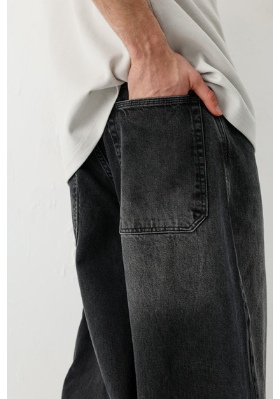 Vamos Barrel Fit Jeans Füme
