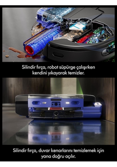 Dyson Spot+Scrub AI Islak ve Kuru Robot Süpürge Siyah