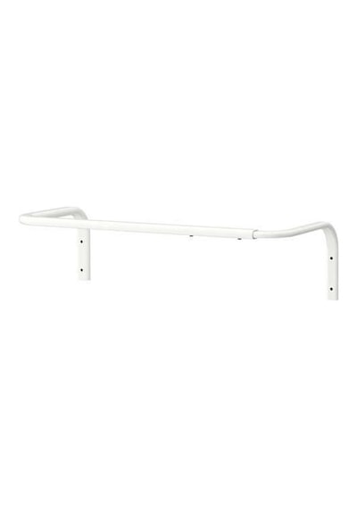 Elbise Duvar Askısı Çelik Askılık Ikea Metal Askı 60/90x26 Cm Beyaz