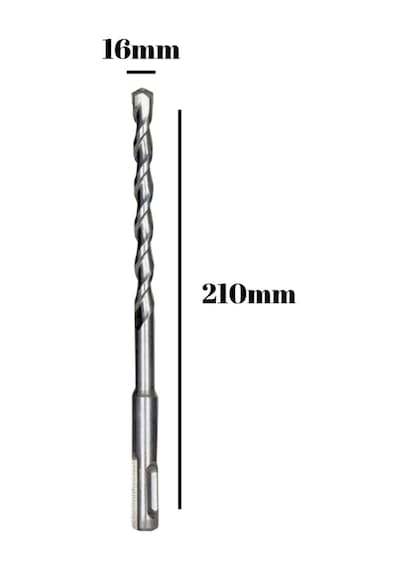 Beton Hilti Ucu Duvar Delme Hilti Delici Matkap Ucu Delici 16mm X 210mm 1 Adet