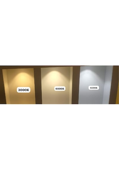 Sıva Üstü Led Spot Kare Beyaz Gold 5w