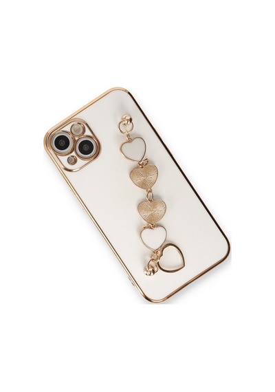 Apple iPhone  Uyumlu,  14 Plus Kılıf Esila Silikon - Beyaz
