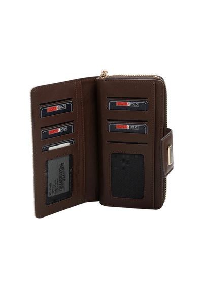 Silver & Polo Kadın Cüzdan & Kartlık Sp928 Taş-kahve