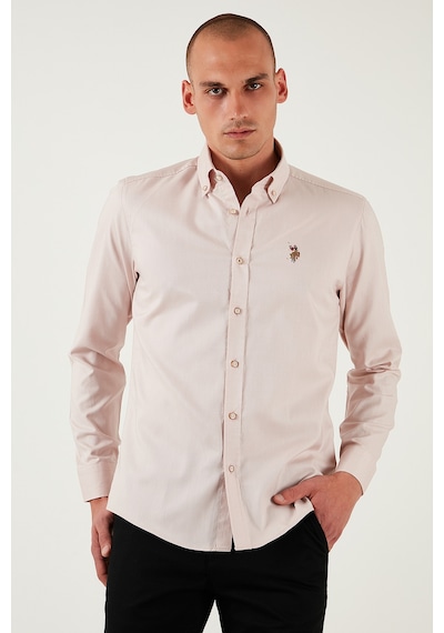 U.S. Polo Assn. U.s. Polo Assn Erkek Gömlek G081sz0042082904 Pudra Pudra